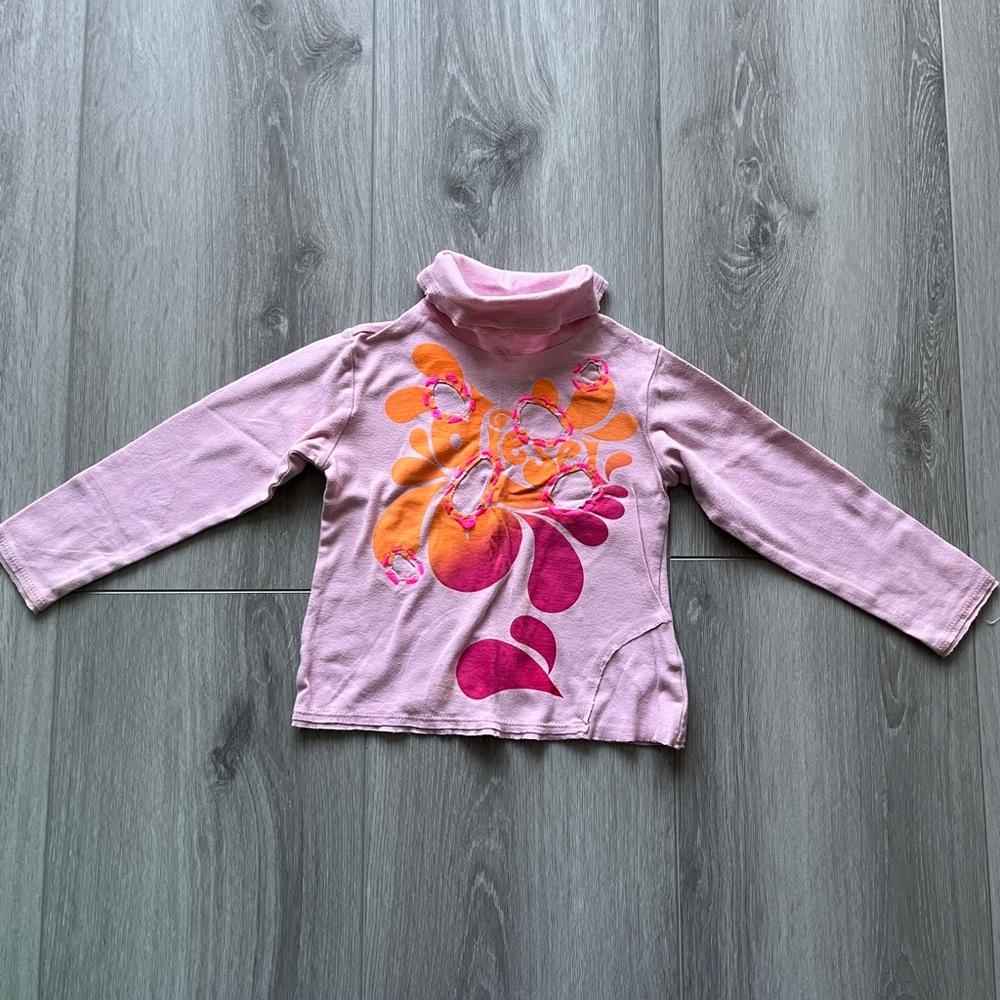 Diesel long sleeve turtle neck shirt, girls size 2